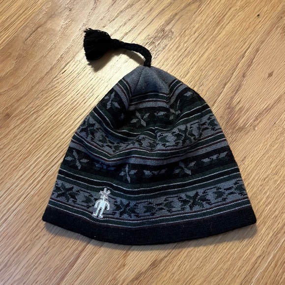 Smartwool brown fair isle tassel hat - Picture 1 of 9